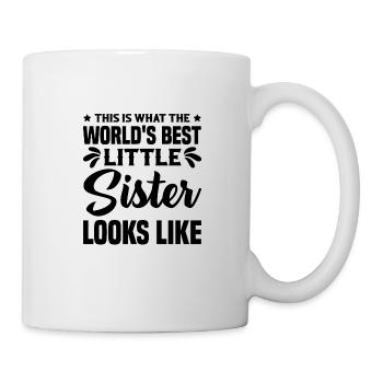 Mignonne petite sœur Hibou Frères et sœurs Tenue - Mug blanc - blanc - Droite