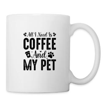 Cafetière Chien Machine Puppy Cup Grains - Mug blanc - blanc - Droite