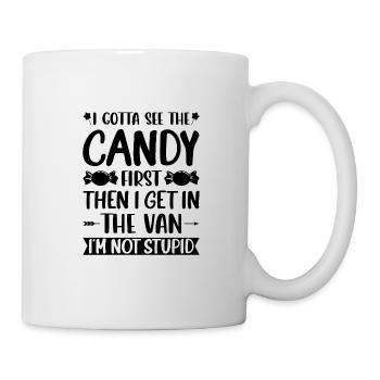 Chocolat Drôle Dire Bonbons Cadeau - Mug blanc - blanc - Droite