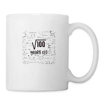 Racine carrée de 100 math nerd 10e anniversaire - Mug blanc - blanc - Droite