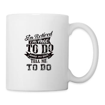 FEMME HEUREUSE VIE HEUREUSE Épouse Partenaire - Mug blanc - blanc - Droite