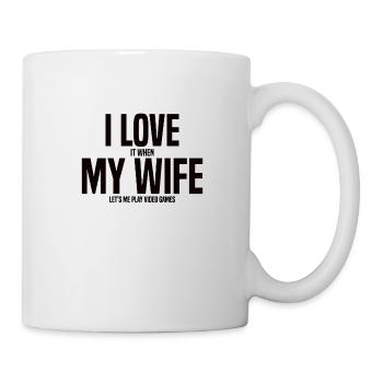 Eherfrau Gaming Video Games Console Partenaire PC - Mug blanc - blanc - Droite