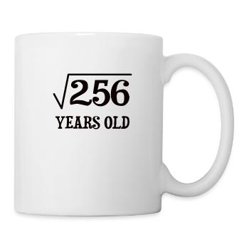 Square Root of 256 Math Nerd 16th Birthday - Mug - white - Right