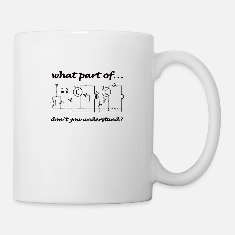 Circuit de génie électrique à résistance Drôle d’énergie - Mug blanc - blanc