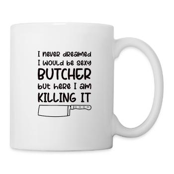 Boucherie Profession Drôle Dire Cadeau - Mug blanc - blanc - Droite