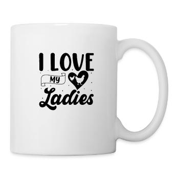 Drôle de dire propriétaire de poulet éleveur de poulet - Mug blanc - blanc - Droite