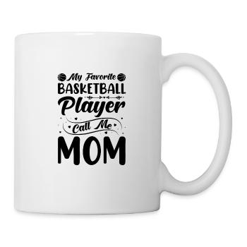 Basketball Mama Sohn Basketballspieler - Tasse - Weiß - Rechts