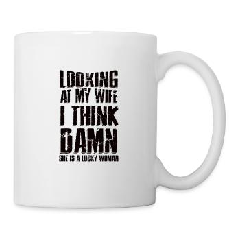 Femme dictons drôles disant sarcasme mari - Mug blanc - blanc - Droite