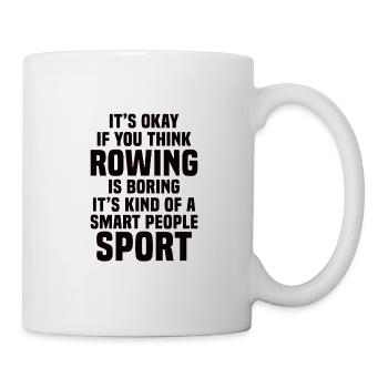Rowing Trainer Gift Rower Rowing Boat Paddle - Mug - white - Right