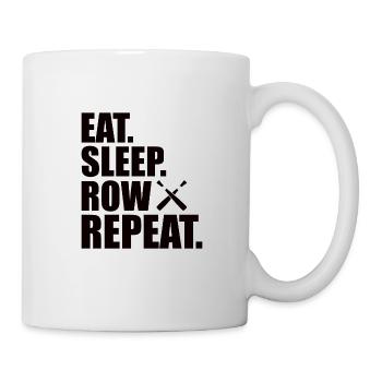 Rowing Trainer Gift Rower Rowing Boat Paddle - Mug - white - Right