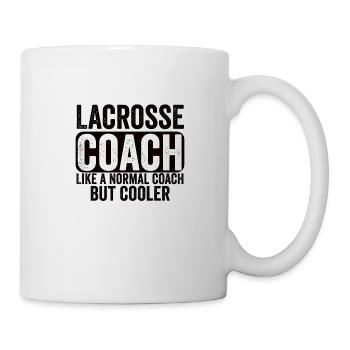 Lacrosse Trainer Experte Sport Spiel Coach - Tasse - Weiß - Rechts