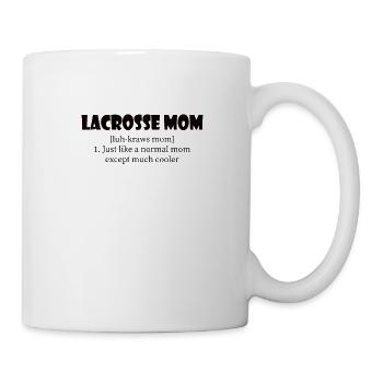 Lacrosse Mom tolles Lacrosse Mama - Tasse - Weiß - Rechts
