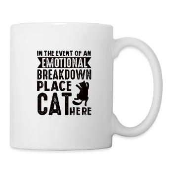 Real men love cats cat man cat father - Mug - white - Right