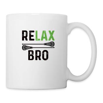 Lacrosse players play Lacrosse Relax Lacrosse - Mug - white - Right