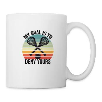 Lacrosse players play Lacrosse Relax Lacrosse - Mug - white - Right