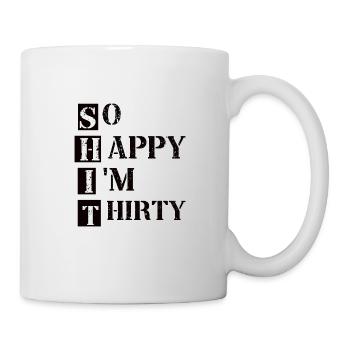 30e anniversaire - 30 ans de construction Round Thirty - Mug blanc - blanc - Droite