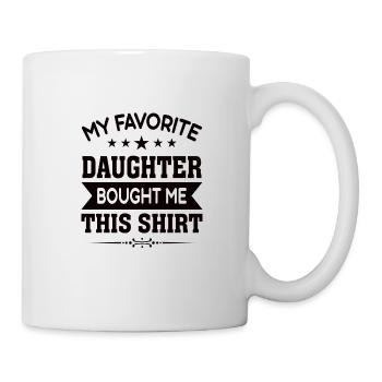Fête des pères Fille Cadeau Papa Princess - Mug blanc - blanc - Droite