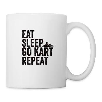 Racing Go-Kart Go-Kart Racing Driver Kart Kart Driver - Mug - white - Right