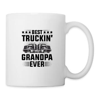 Fernfahrer Kraftfahrer Opa - LKW-Fahrer Rentner - Tasse - Weiß - Rechts