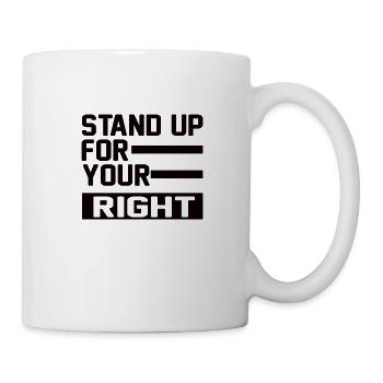 Human Rights Politics Freedom Demonstrating - Mug - white - Right