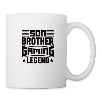 Son frère Gamer Légende Jeu Jeu vidéo Gamer - Mug blanc - blanc - Droite