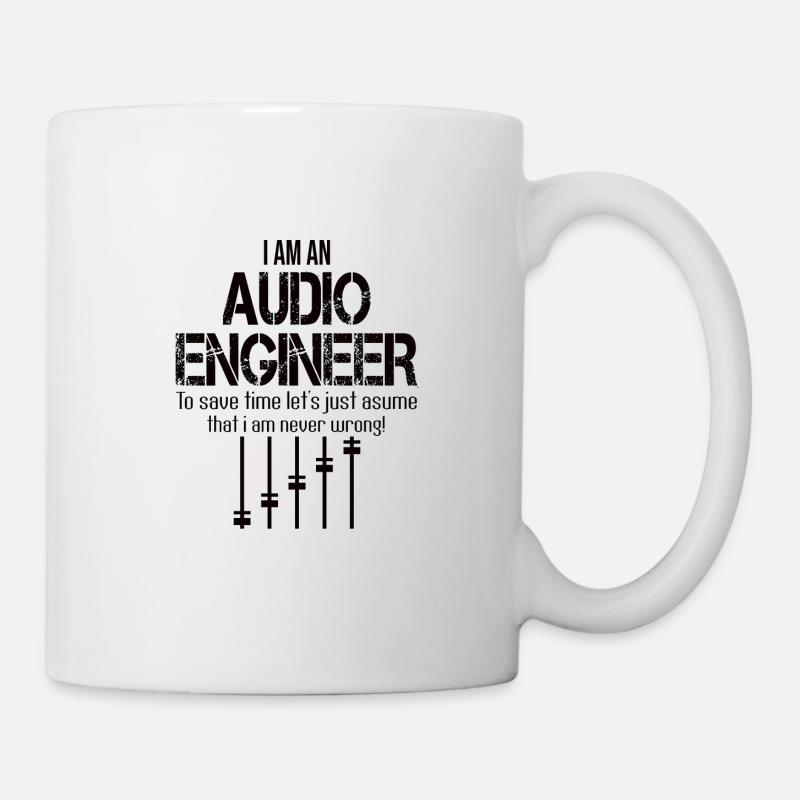 Audio Engineer Toningenieur Ton Tontechniker Mixer - Tasse - Weiß