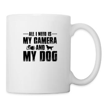 Amoureux des chiens Propriétaires de chiens Photographe appareil photo - Mug blanc - blanc - Droite