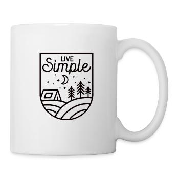 Wandern Camping Outdoor Sprüche Camper Wanderer - Tasse - Weiß - Rechts
