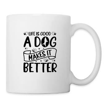 Hunde-Mama Geschenk Mami Hundebesitzerin Hund - Tasse - Weiß - Rechts