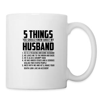 femme drôles dictons disant sarcasme mari - Mug blanc - blanc - Droite