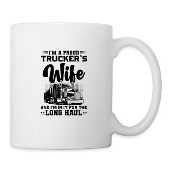 Épouse d’un chauffeur de camion - Mug blanc - blanc - Droite