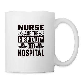 Arzthelferin Krankenpflegerin Arztpraxis Nadel - Tasse - Weiß - Rechts