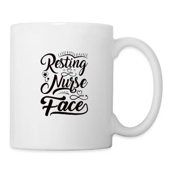 Arzthelferin Krankenpflegerin Arztpraxis Nadel - Tasse - Weiß - Rechts