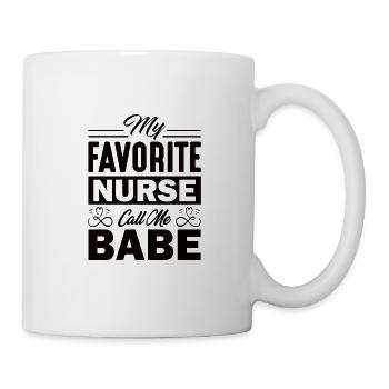 Arzthelferin Krankenpflegerin Arztpraxis Nadel - Tasse - Weiß - Rechts
