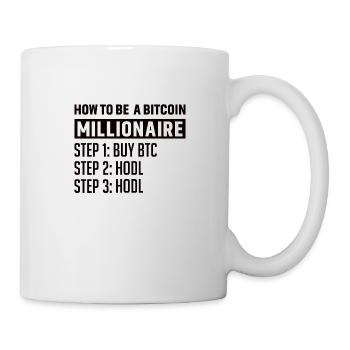 Bitcoin Plan B BTC Satoshi Crypto Hodl Maximalist - Mug blanc - blanc - Droite