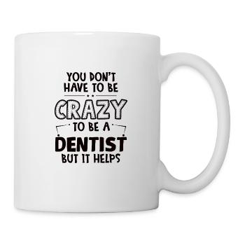 Zahnarzthelferin Zahnarzt Zahn - Tasse - Weiß - Rechts