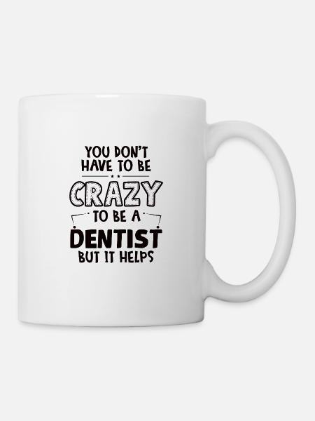 Zahnarzthelferin Zahnarzt Zahn - Tasse - Weiß