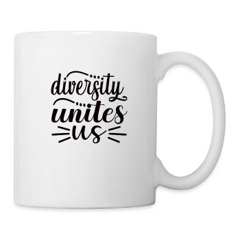 androgynous bisexual gender gay trans binary - Mug - white - Right