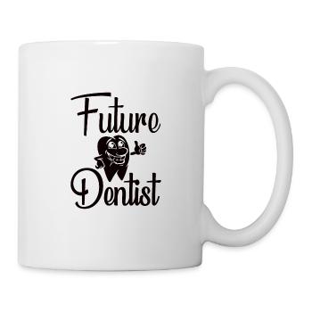 Zahnarzthelferin Zahnarzt Zahn - Tasse - Weiß - Rechts
