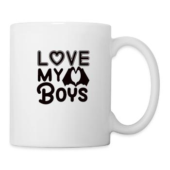 Maman de deux garçons Fête des mères - Mug blanc - blanc - Droite
