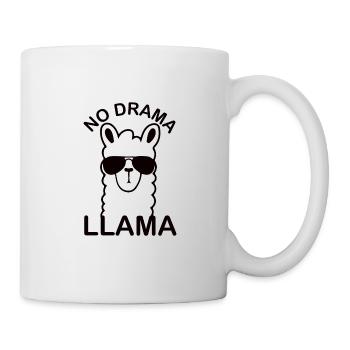 Drôles de lama Animaux Lunettes de soleil - Mug blanc - blanc - Droite