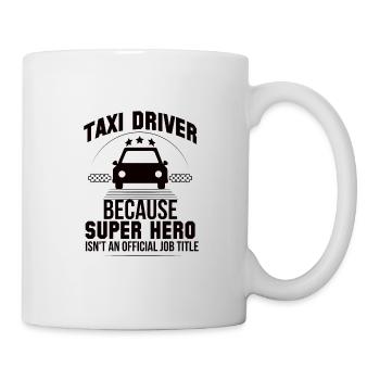 Super-héros Chauffeur de taxi Travail Taxis Profession - Mug blanc - blanc - Droite