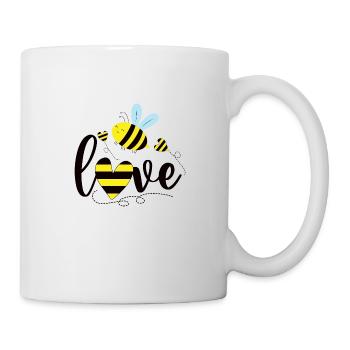 Biene - Tasse - Weiß - Rechts