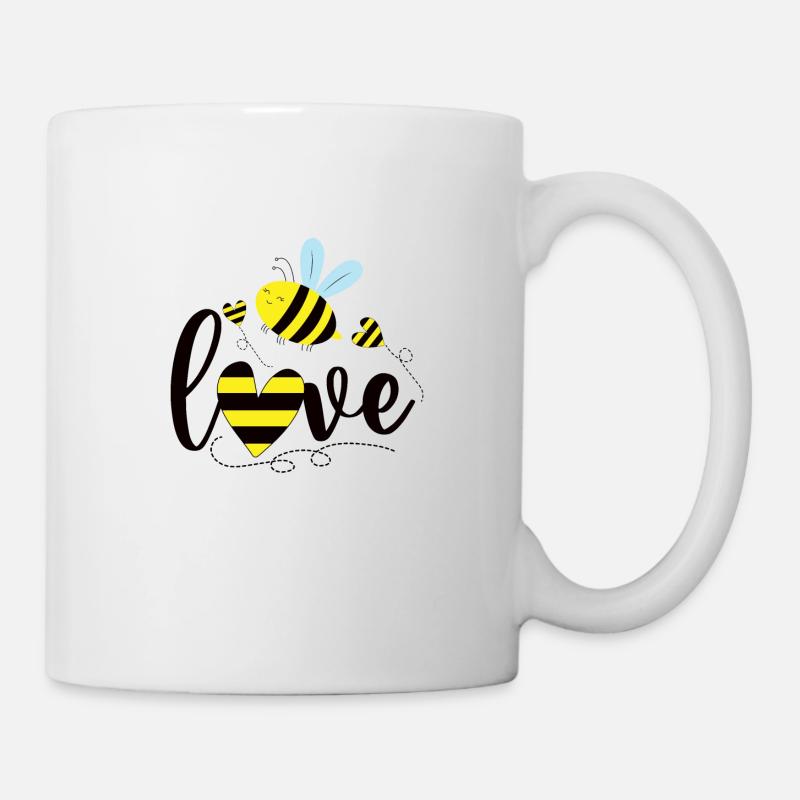 Biene - Tasse - Weiß