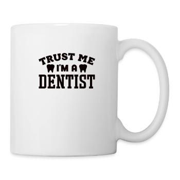 Zahnarzthelferin Zahnarzt Zahn - Tasse - Weiß - Rechts