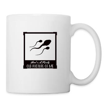 Altes Foto - Spermium - Tasse - Weiß - Rechts
