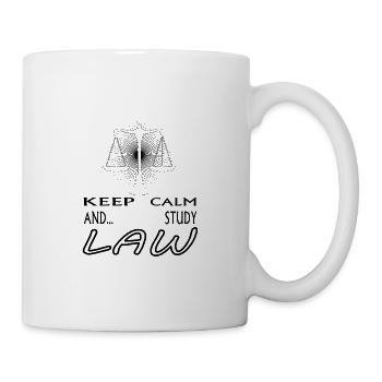 Étude de droit Étudiant en droit Avocat Idée cadeau - Mug blanc - blanc - Droite