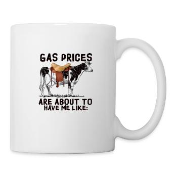 Prix du gaz Inflation Gouvernement Gaz froid Hiver Cher - Mug blanc - blanc - Droite