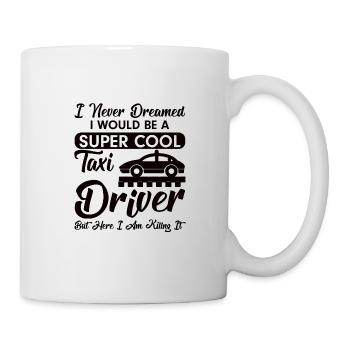 Super-héros Chauffeur de taxi Travail Taxis Profession - Mug blanc - blanc - Droite