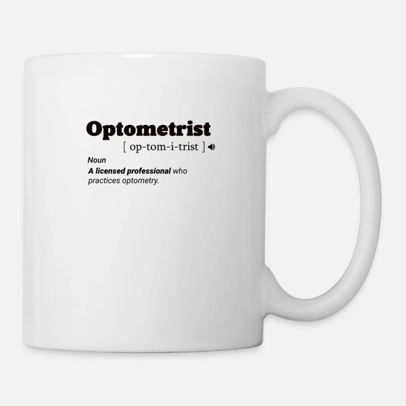 Augenoptiker Optometrist Optiker Augenarzt Kaffee - Tasse - Weiß